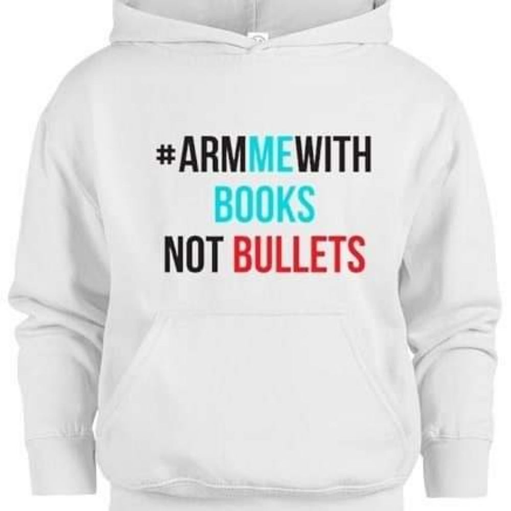 "Arm me With Book" Youth Hoodie